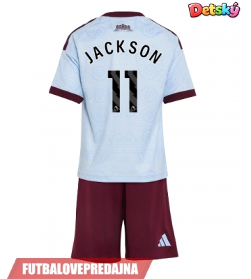 Lacne Dětský Futbalové dres Aston Villa Nicolas Jackson #11 2026-27 Krátky Rukáv - Tretina (+ trenírky)